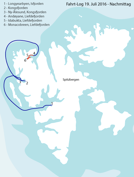 Spitzbergen-Umrundung 3. Etappe