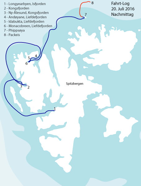 Spitzbergen-Umrundung 5. Etappe