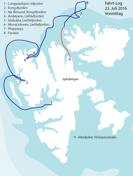 Spitzbergen-Umrundung 7. Etappe